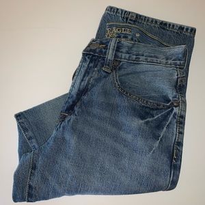 Light wash denim, “Original Straight” 28x34
